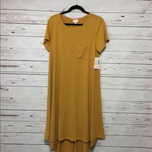LuLaRoe M Mustard hello Carly